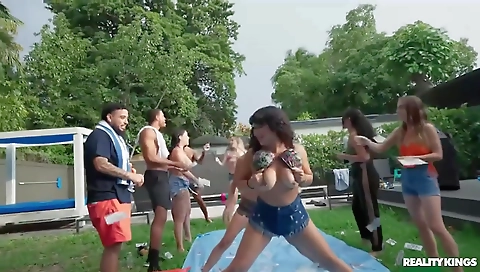 Milf & huge cock for her step mother