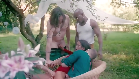 Sexy chick fucks like a slut