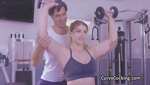 Spanish girl loves to play with her face