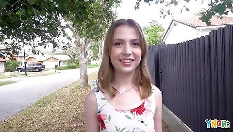 Sexy chick gets creampie and cum in her face