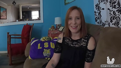 Cute blonde fucked and cum on a face