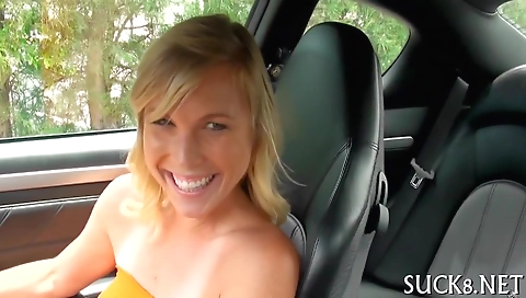 Sexy blonde gets fucked in the bathroom